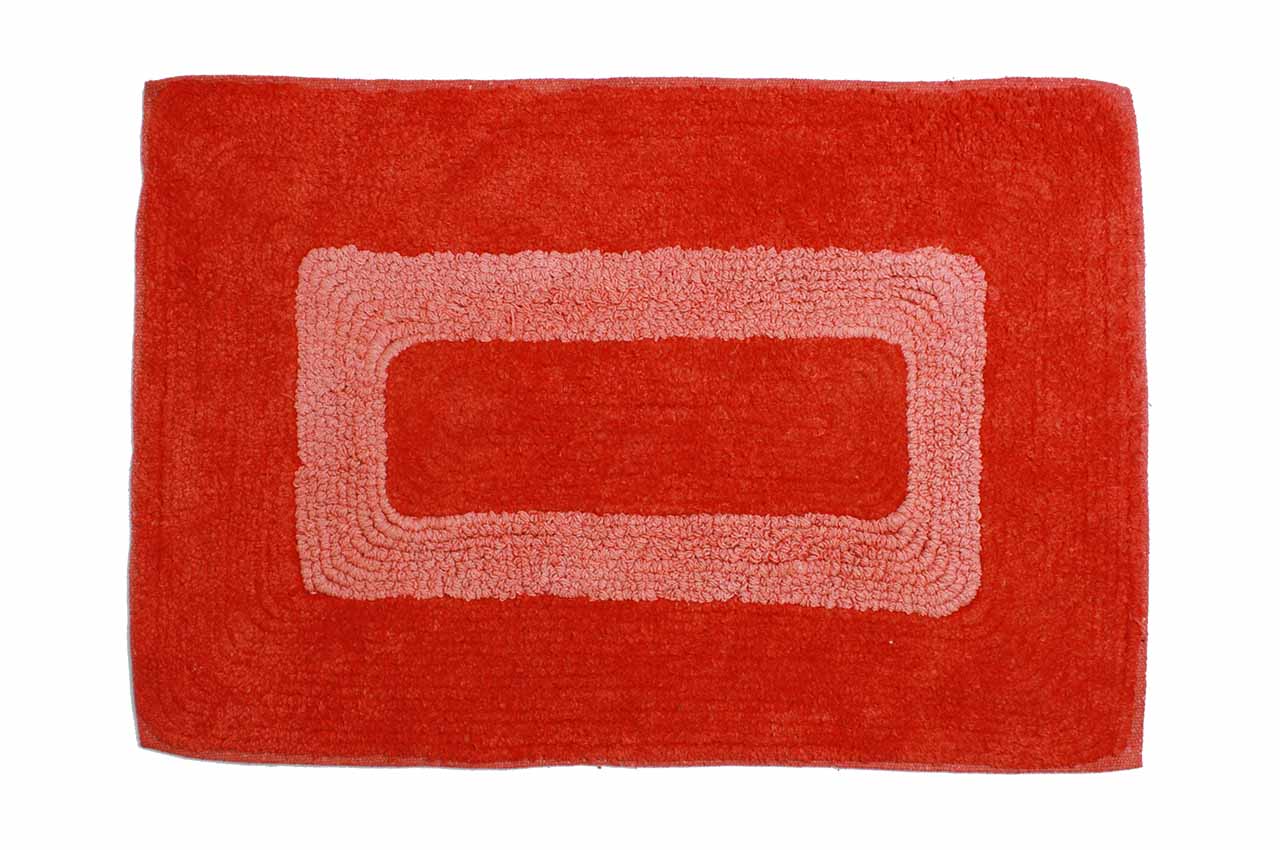 Rectangle Pile Bath Mat 1 Pc